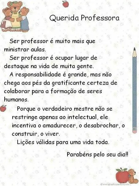 Mensagens para o Dia dos Professores por Reprodução 
