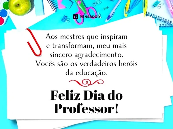 Mensagens para o Dia dos Professores por Reprodução 