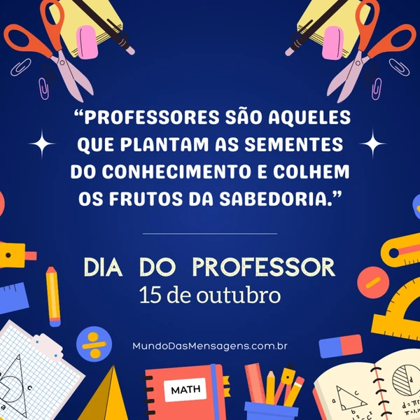 Mensagens para o Dia dos Professores por Reprodução 