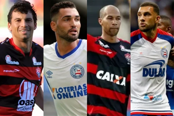 Neto Baiano, Gilberto, Dinei e Fernandão estão entre os principais artilheiros do Ba-Vi neste século