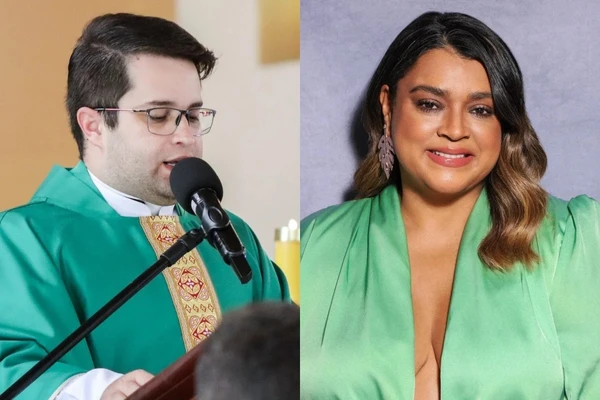 Padre Danilo César de Sousa Bezerra, de 31 anos, é investigado por intolerância religiosa contra Preta Gil  por Reprodução