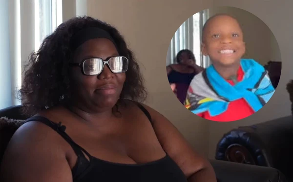 Shantell Woods e o filho, Cody