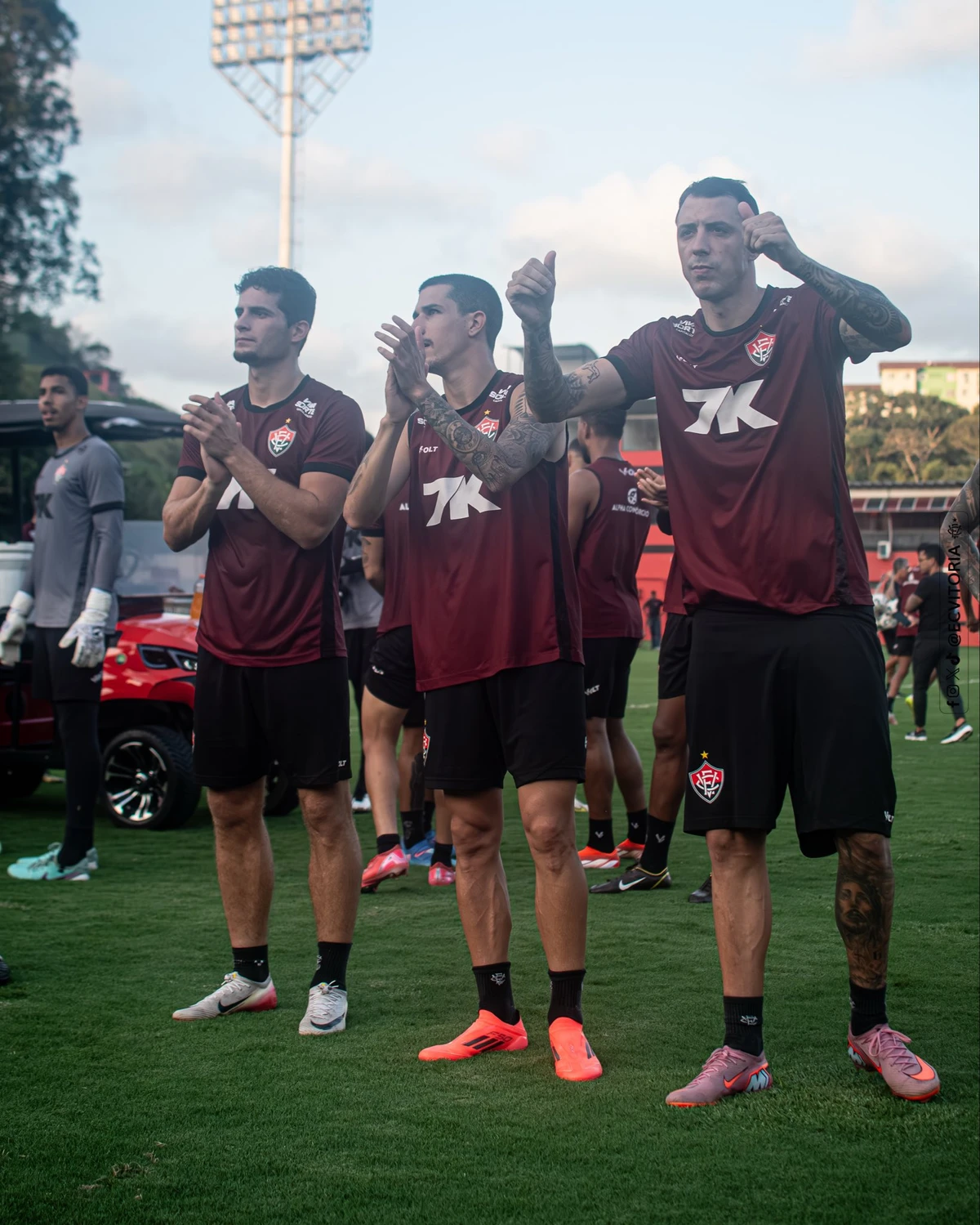 Treino aberto do Vitória antes do Ba-Vi  por Victor Ferreira/EC Vitória