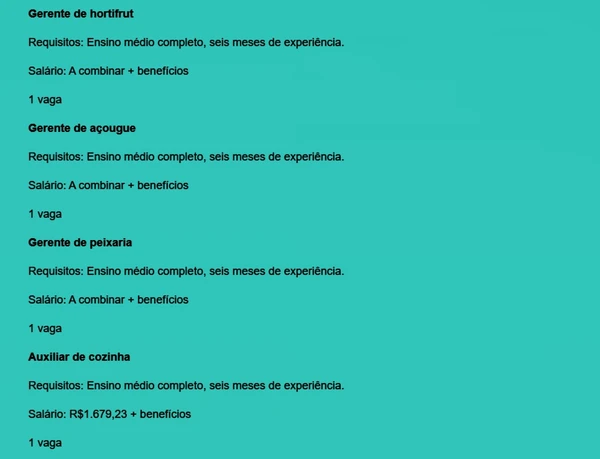 Confira vagas em aberto por Reprodução