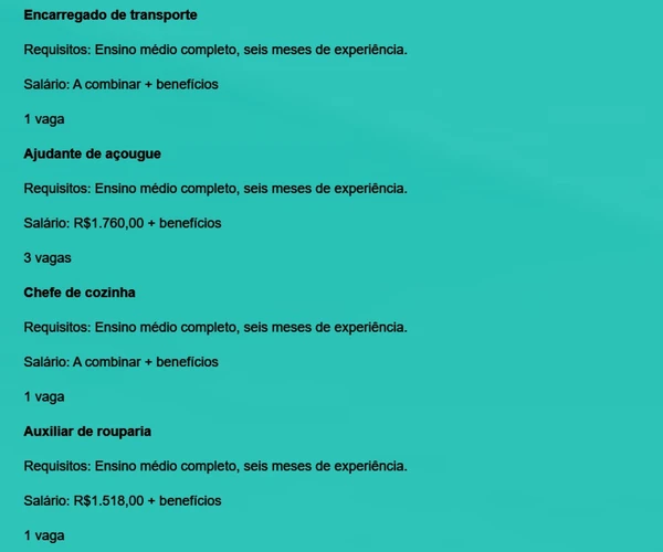 Confira vagas em aberto por Reprodução