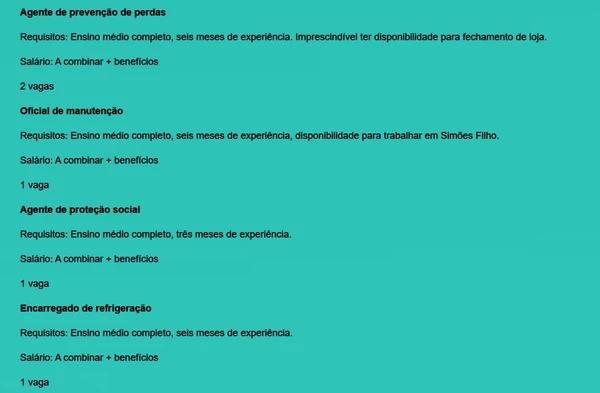 Confira vagas em aberto por Reprodução
