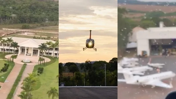 Gusttavo Lima recebe famosos e empresários em GO por Reprodução/Instagram/Cauê Mota