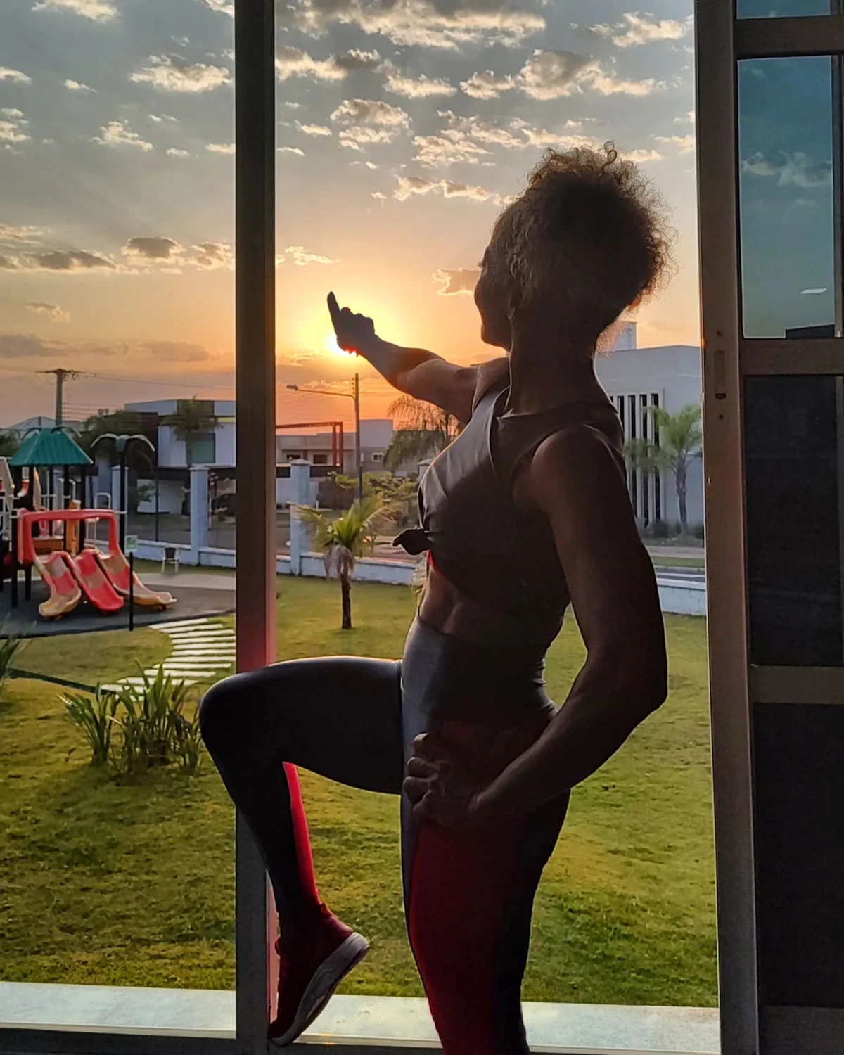Sônia Maria da Silva é também apaixonada por atividade física por Reprodução/Redes Sociais