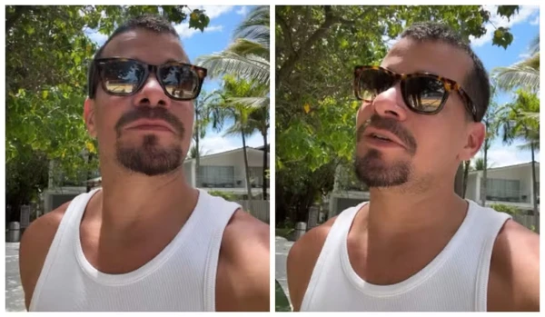 Thiago Martins, outro destaque do elenco, também passou por uma repaginada e surgiu com novo corte de cabelo por Reprodução 