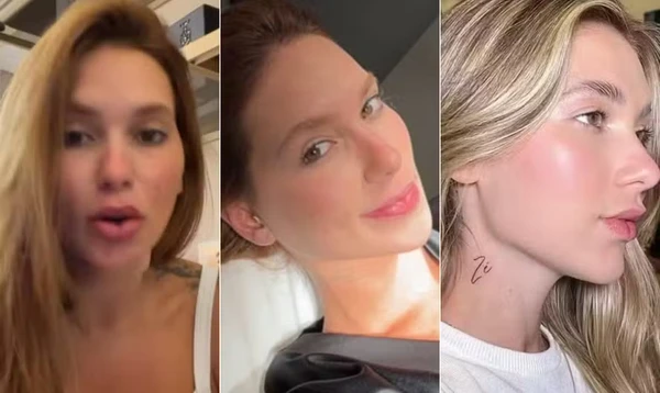 Virginia apareceu com curativo no pescoço após sessão de laser por Reprodução