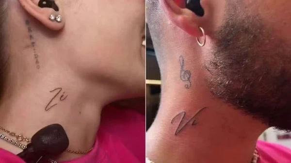 Virginia Fonseca tem tatuagem em homenagem a Zé Felipe no pescoço por Reprodução