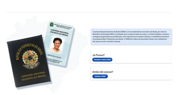 Acesse o sistema Mais Professores e fazer login com a conta gov.br por Reprodução