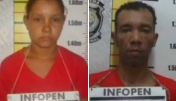 Lauriza Pereira de Brito e Deivisson Moreira foram presos por morte do menino de 9 anos por Reprodução/TV Globo