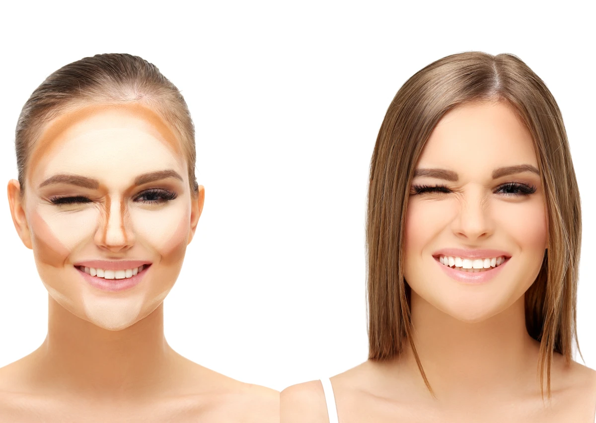 Maquiagem ajuda a disfarçar a testa grande por Shutterstock