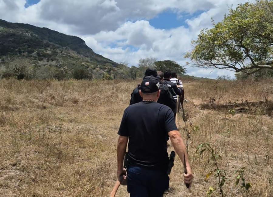 Polícia encontrou ferramentas como pás, enxadas, picareta e machado, além de sacos de cal que podem ter sido utilizadas na ocultação dos corpos por Reprodução