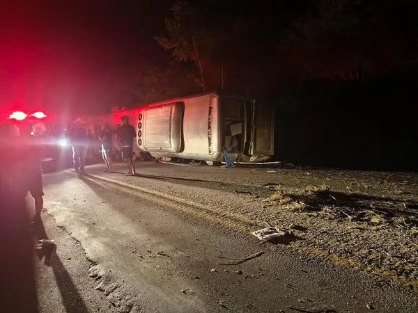 Acidente com ônibus que voltava para Brumado