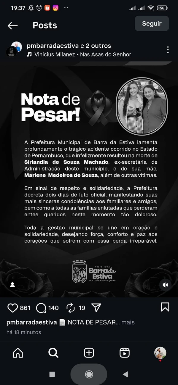 Notas das prefeituras por Reprodução