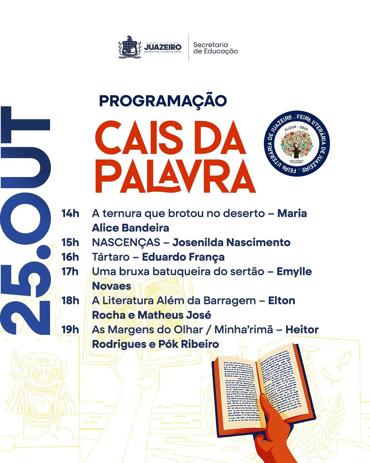 Programação Festival Juá Literária por Reproduçõ/Instagram