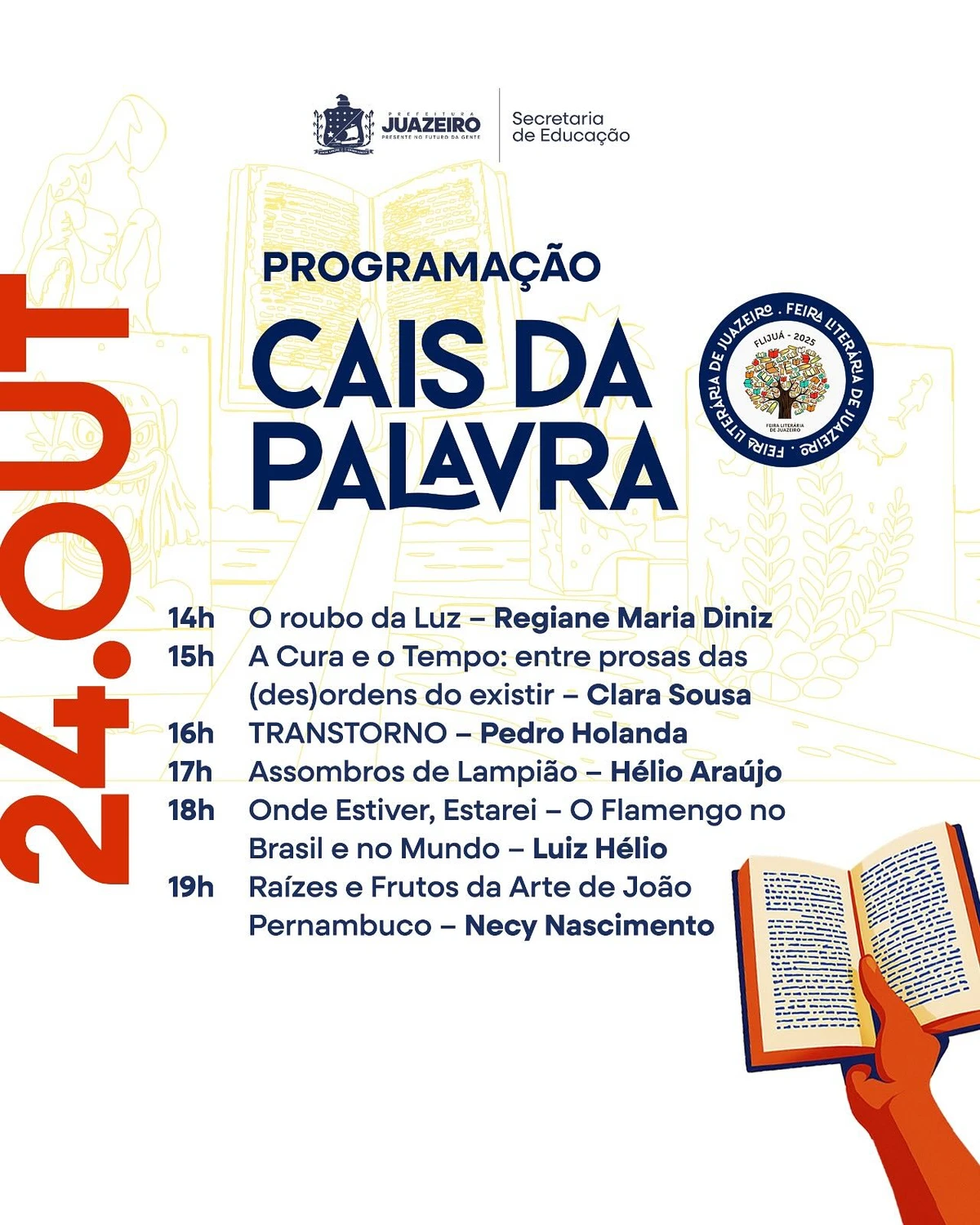 Programação Festival Juá Literária por Reproduçõ/Instagram