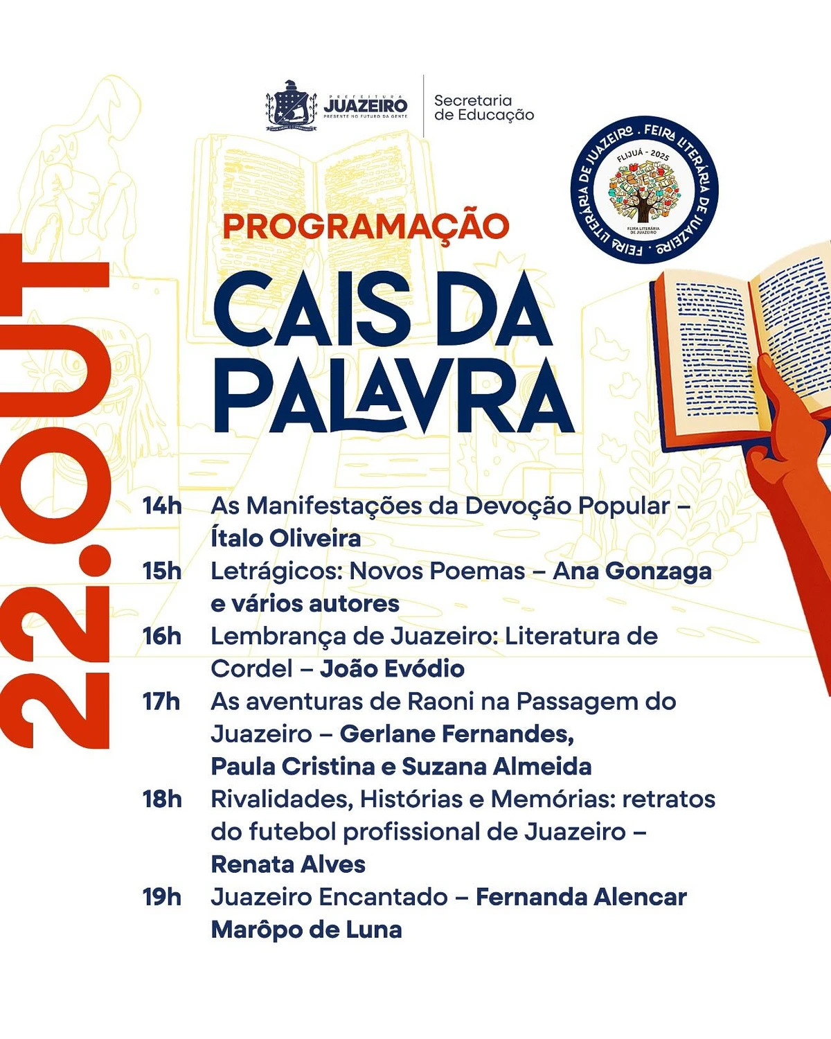 Programação Festival Juá Literária por Reproduçõ/Instagram
