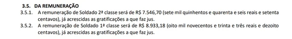 Remuneração Geral Operacional - Técnico em Enfermagem por Reprodução/Edital CBMDF