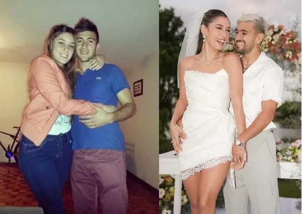 Arrascaeta  e Camila Bastiani por Reprodução