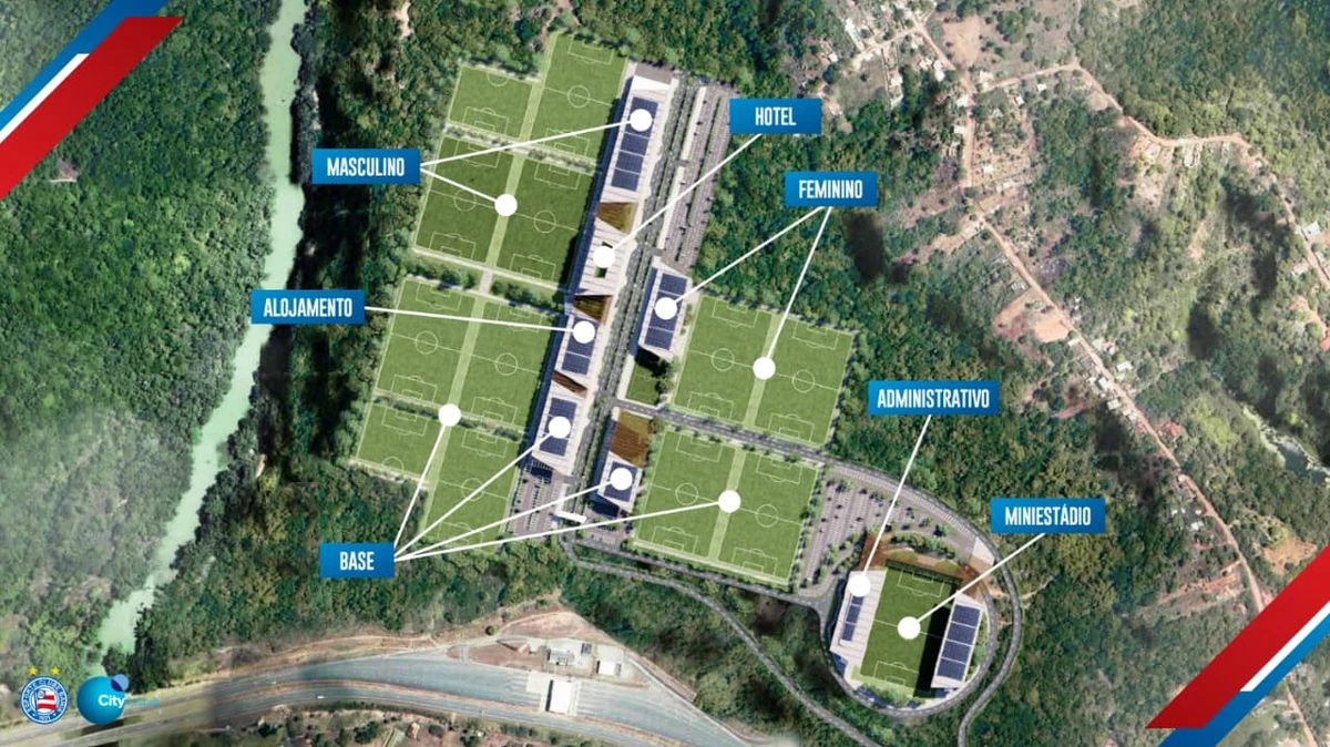 City Football Academy Bahia será entregue no final de 2027 por EC Bahia/Divulgação