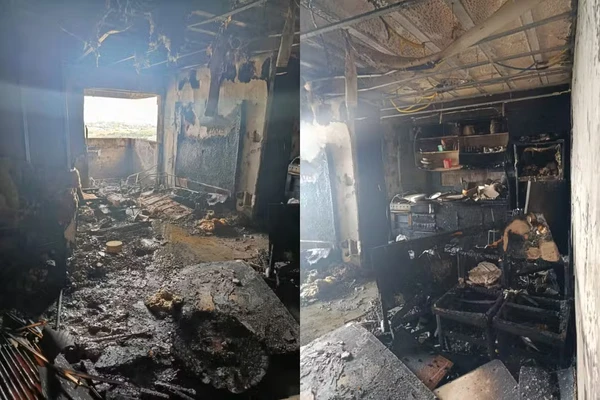 Como ficou local após incêndio por Reprodução