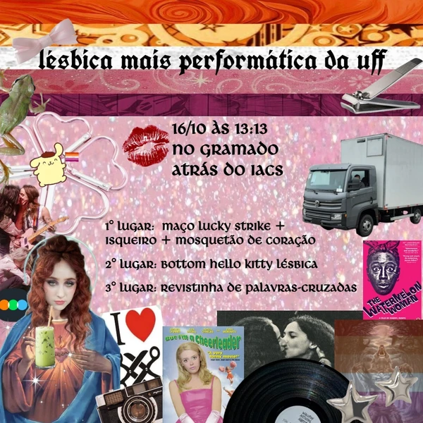 Concurso da “Lésbica Mais Performática da UFF", em Niterói (RJ) por Reprodução/Redes Sociais 