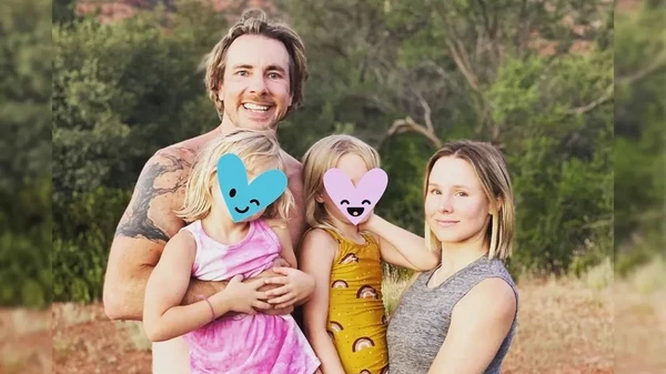 Dax Shepard e Kristen Bell dividem duas filhas, Delta e Lincoln por Reprodução/Instagram