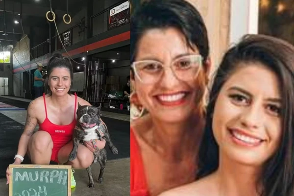 Juliane Vieira com a mãe por Reprodução
