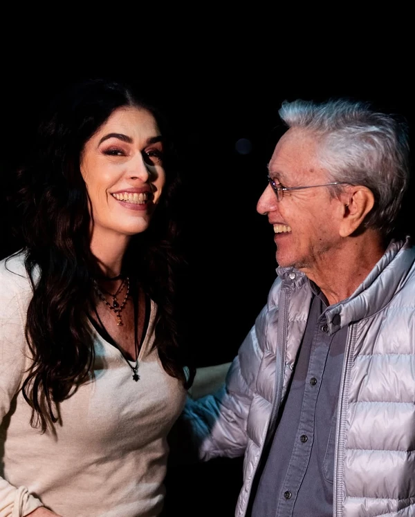 Paula Lavigne e Caetano Veloso por Reprodução/Instagram