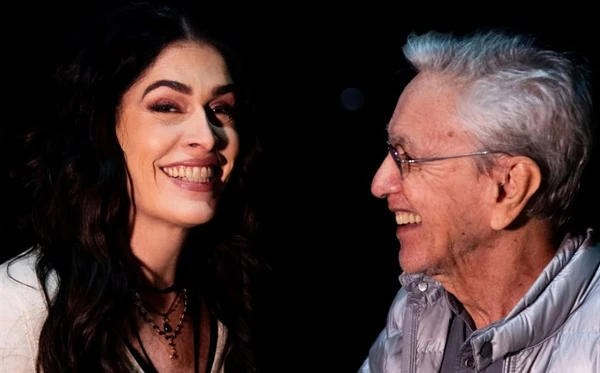 Paula Lavigne e Caetano Veloso