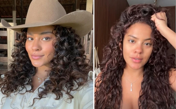 Antes e depois de Bella Campos por Reprodução/Instagram