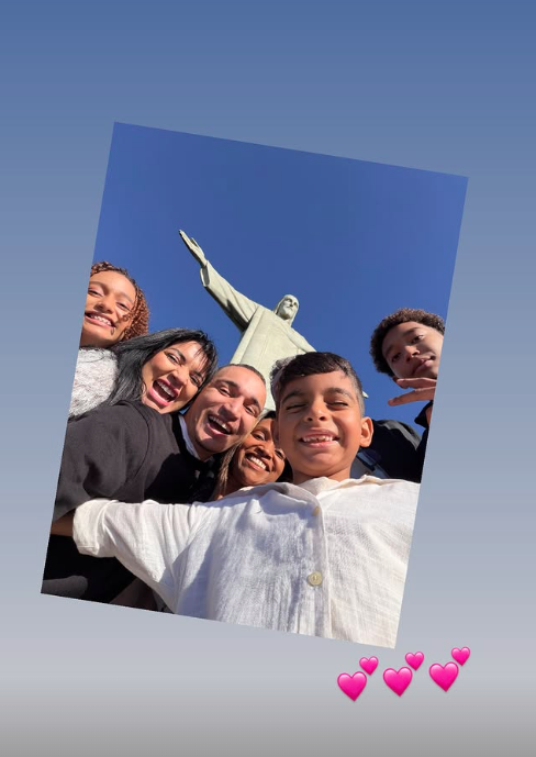 Casal escolheu batizado no Cristo Redentor por Reprodução | Instagram