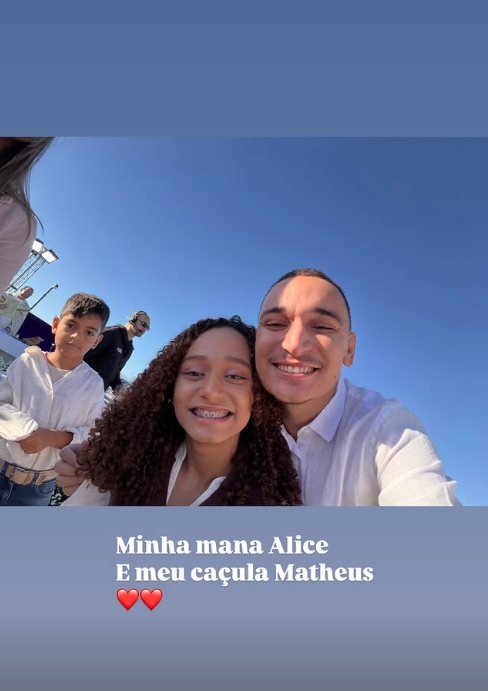 Casal escolheu batizado no Cristo Redentor por Reprodução | Instagram