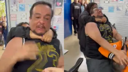 Pai de aluno agrediu professor por Reprodução