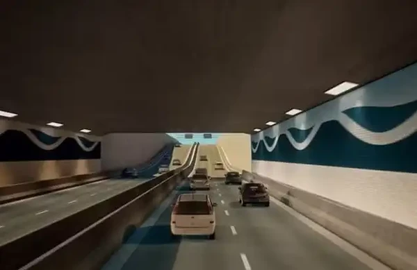 Túnel vai ligar Santos ao Guarujá por Divulgação