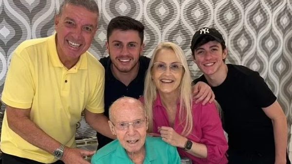 Zagallo e os três filhos