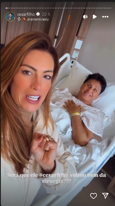 César Filho passa por nova cirurgia no joelho por Reprodução/Instagram