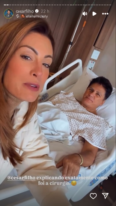 César Filho passa por nova cirurgia no joelho por Reprodução/Instagram