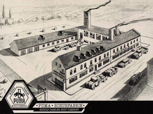 Fabrica da Puma em 1948 por Divulgação