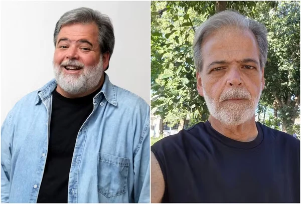 Antes e depois de Claudio Cinti por Reprodução/Instagram