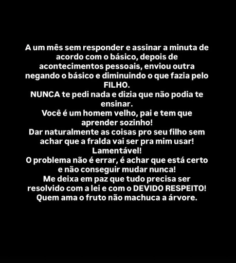 Mensagens publicadas por LOrena Maia por Reprodução | Instagram