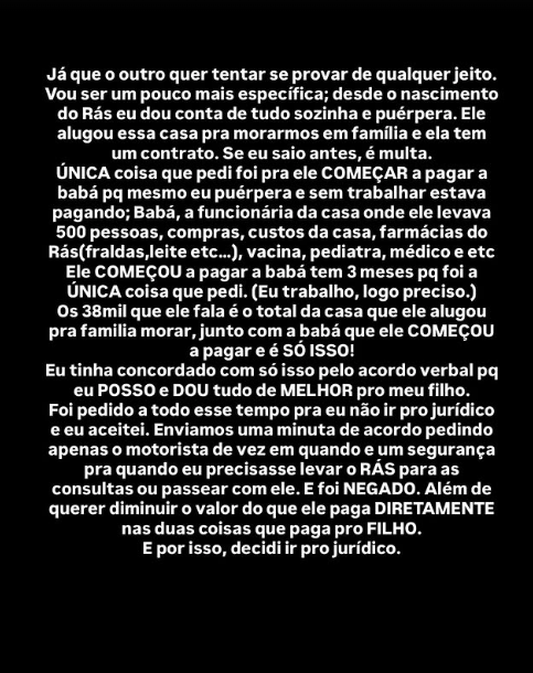 Mensagens publicadas por LOrena Maia por Reprodução | Instagram