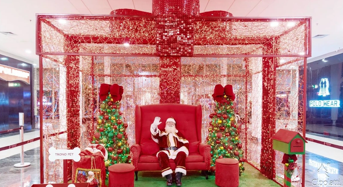 Papai Noel chega ao shopping já no dia 3 de novembro