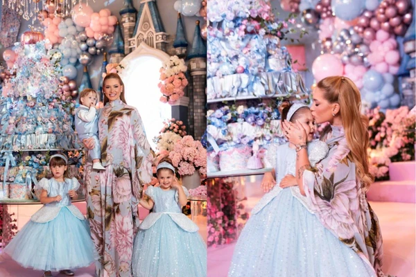 Virginia teve ajuda de padrinhos para realizar aniversário da filha