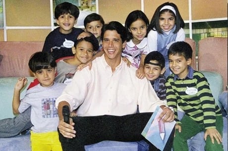  Márcio Garcia e as crianças que participaram do programa 'Gente Inocente' por Reprodução
