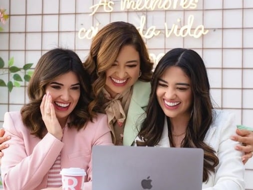 Amanda, Giovanna e Patrícia Guimarães fundaram a Casa Brig, confeitaria de A Brigadeirinha por Reprodução