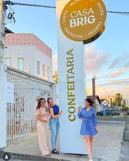 Amanda, Giovanna e Patrícia Guimarães fundaram a Casa Brig, confeitaria de A Brigadeirinha por Reprodução